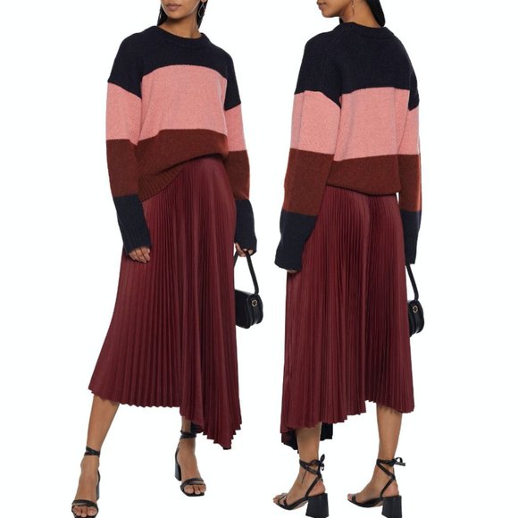 A.L.C. Morrison Alpaca-Blend Color-Block Sweater - Picture 3 of 15